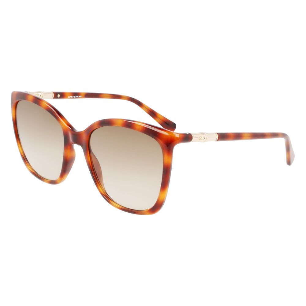 Longchamp Braun gespritzte Sonnenbrille