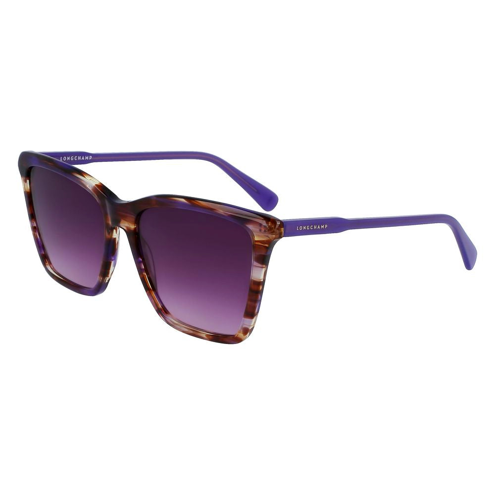 Longchamp Lila Acetat-Sonnenbrille