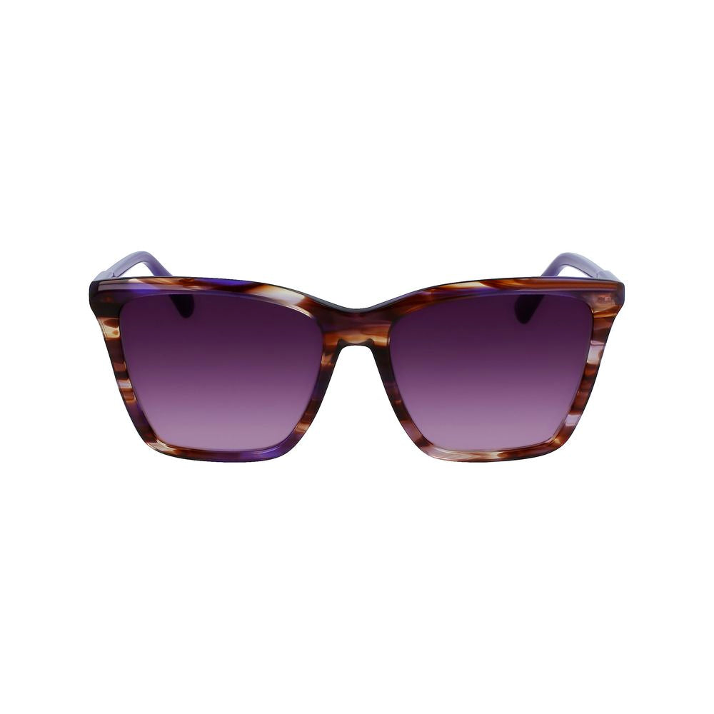 Longchamp Lila Acetat-Sonnenbrille