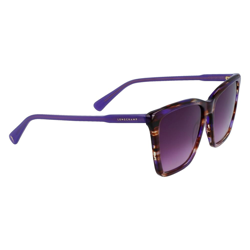 Longchamp Lila Acetat-Sonnenbrille