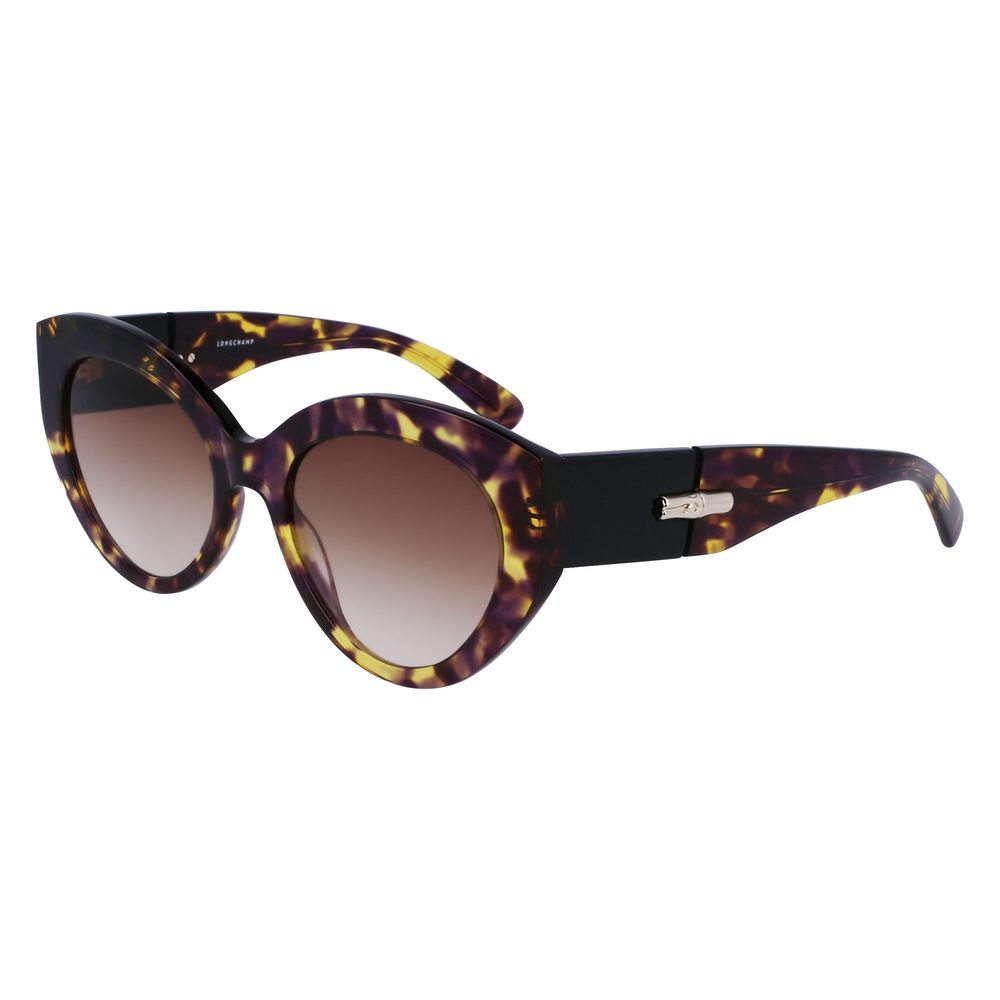 Longchamp Lila Acetat-Sonnenbrille