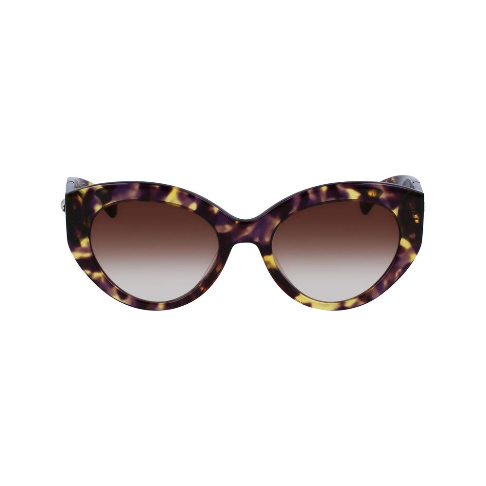 Longchamp Lila Acetat-Sonnenbrille