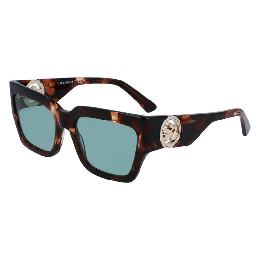 Longchamp Braune Acetat-Sonnenbrille