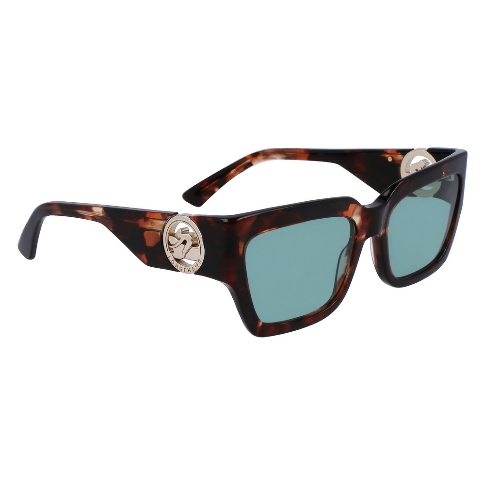 Longchamp Braune Acetat-Sonnenbrille