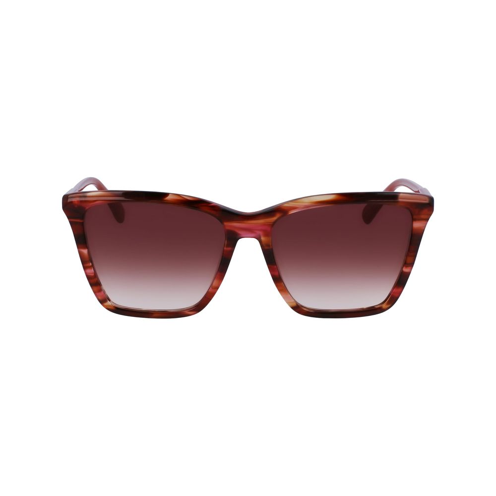 Longchamp Rote Acetat-Sonnenbrille