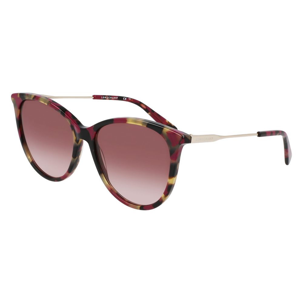 Longchamp Rote Acetat-Sonnenbrille