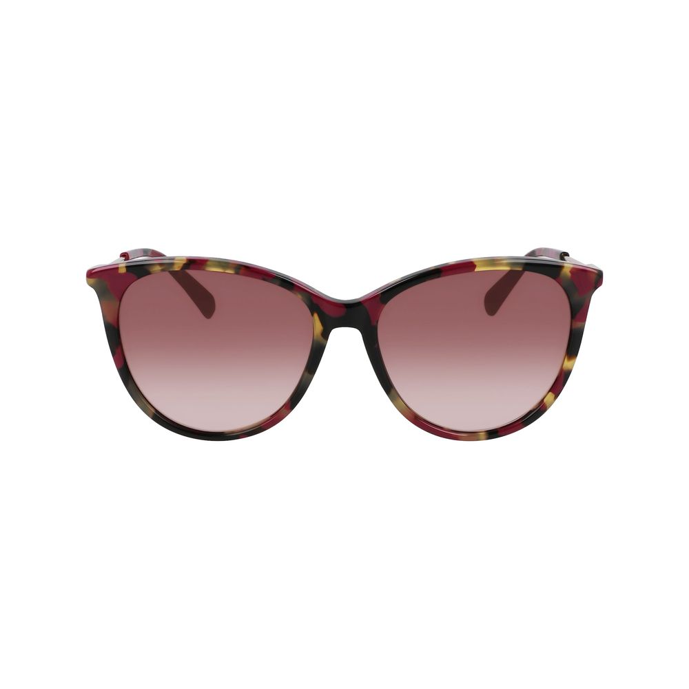 Longchamp Rote Acetat-Sonnenbrille