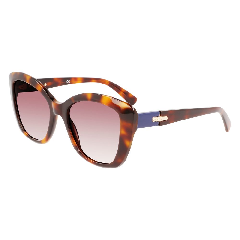 Longchamp Braune Acetat-Sonnenbrille