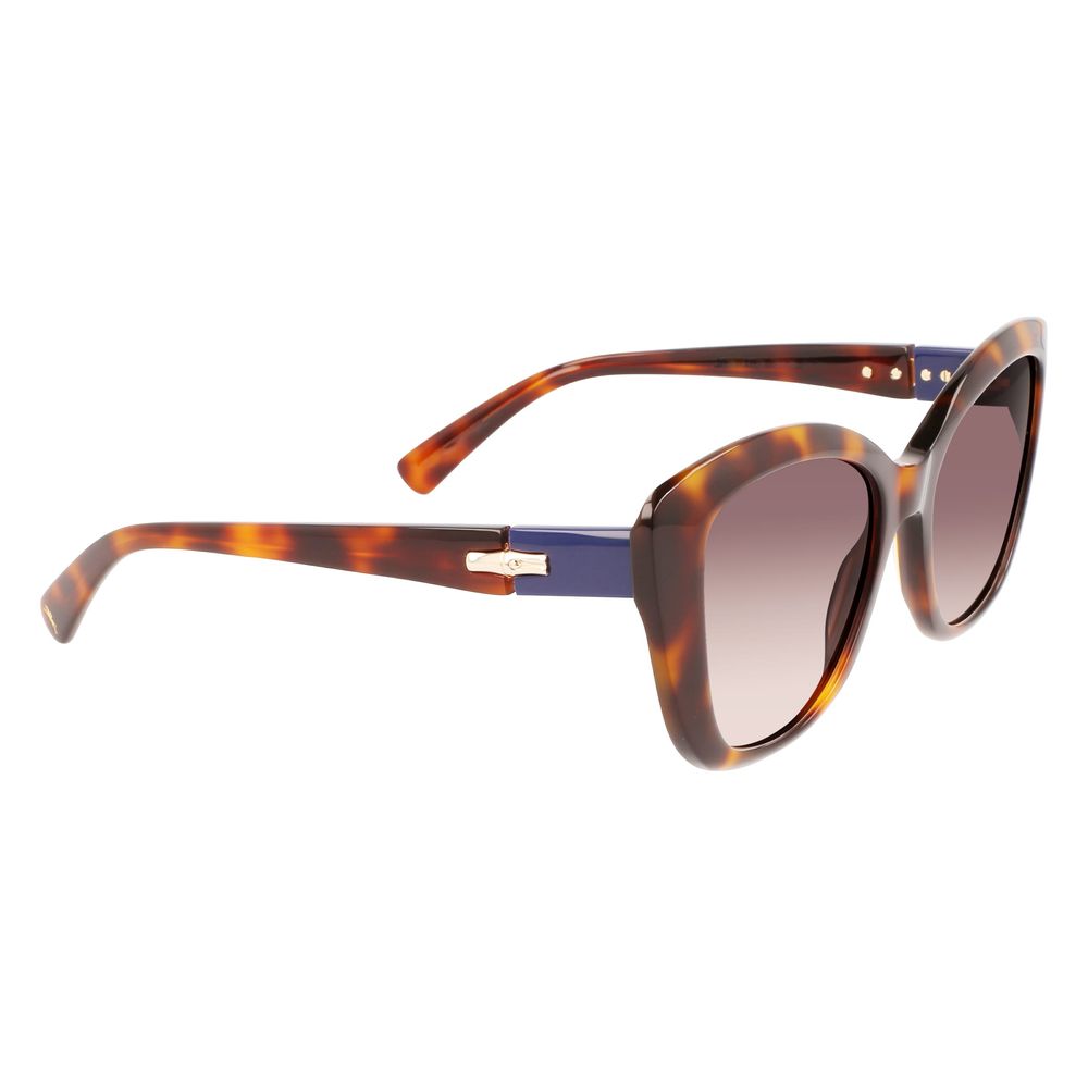 Longchamp Braune Acetat-Sonnenbrille