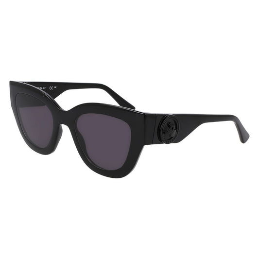 Longchamp Schwarz gespritzte Sonnenbrille