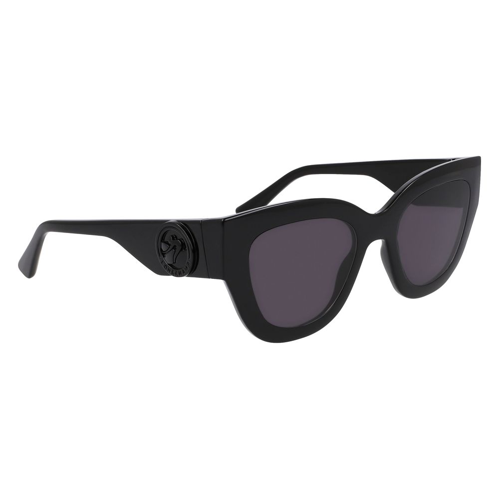 Longchamp Schwarz gespritzte Sonnenbrille