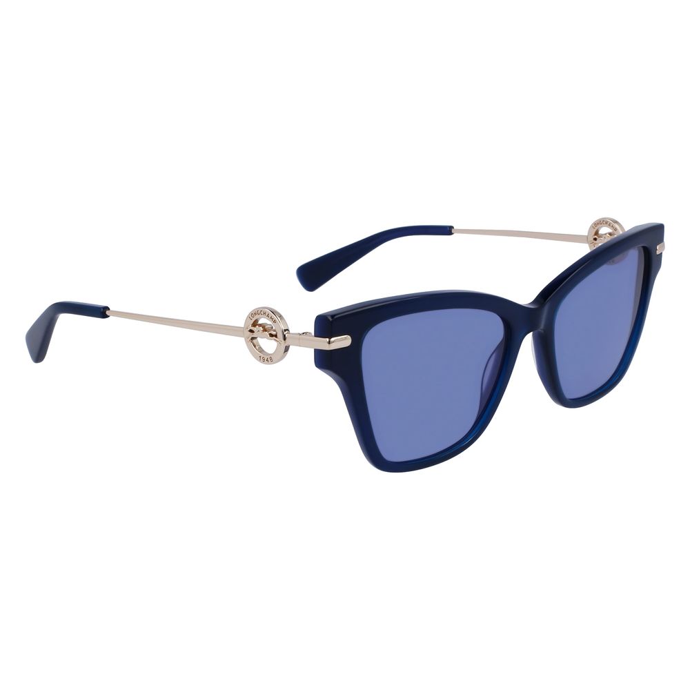 Longchamp Blaue Acetat-Sonnenbrille