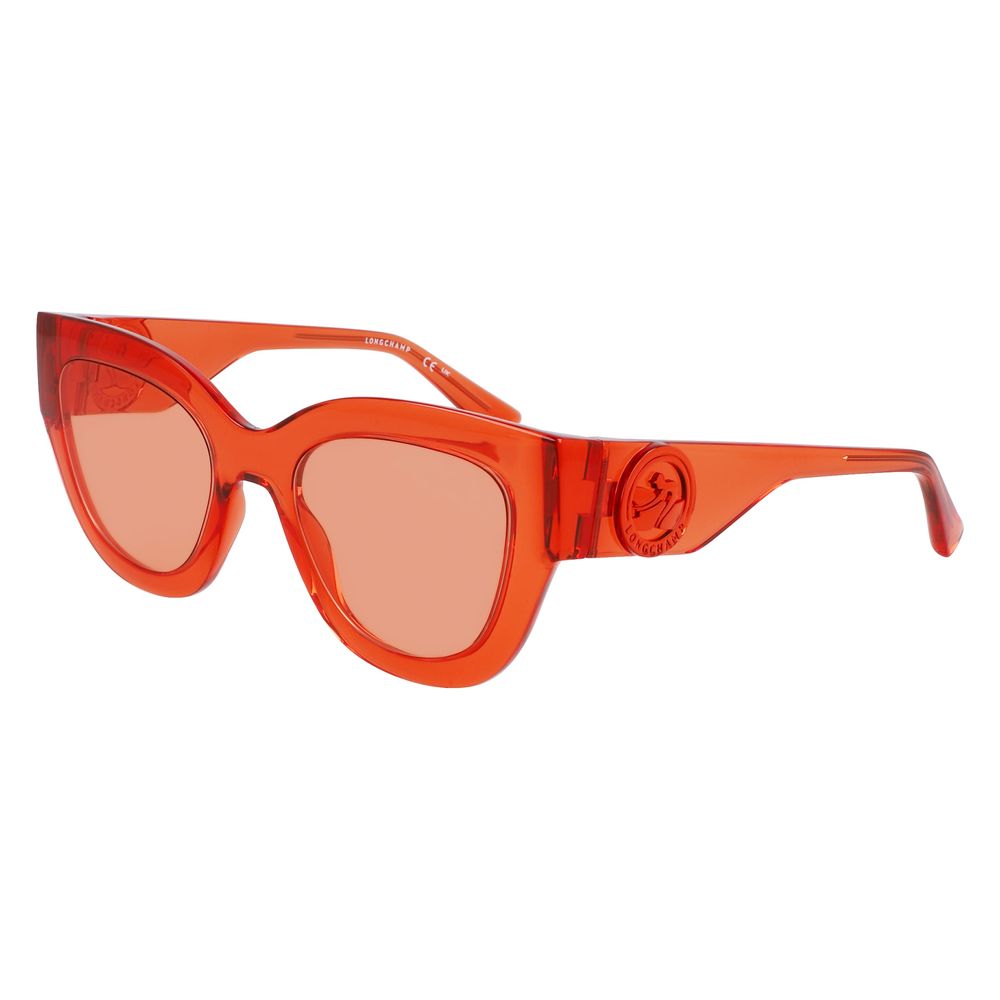 Longchamp Orange gespritzte Sonnenbrille