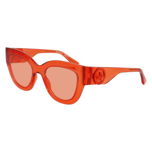 Longchamp Orange gespritzte Sonnenbrille