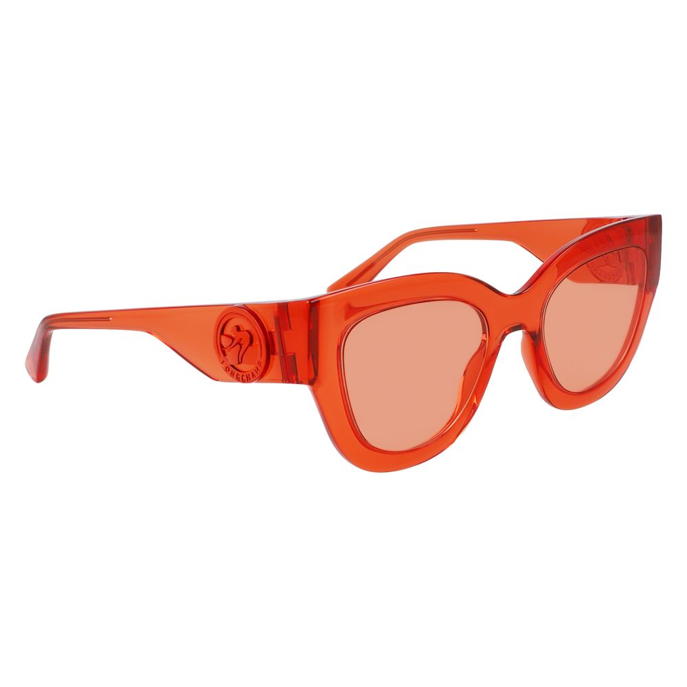 Longchamp Orange gespritzte Sonnenbrille