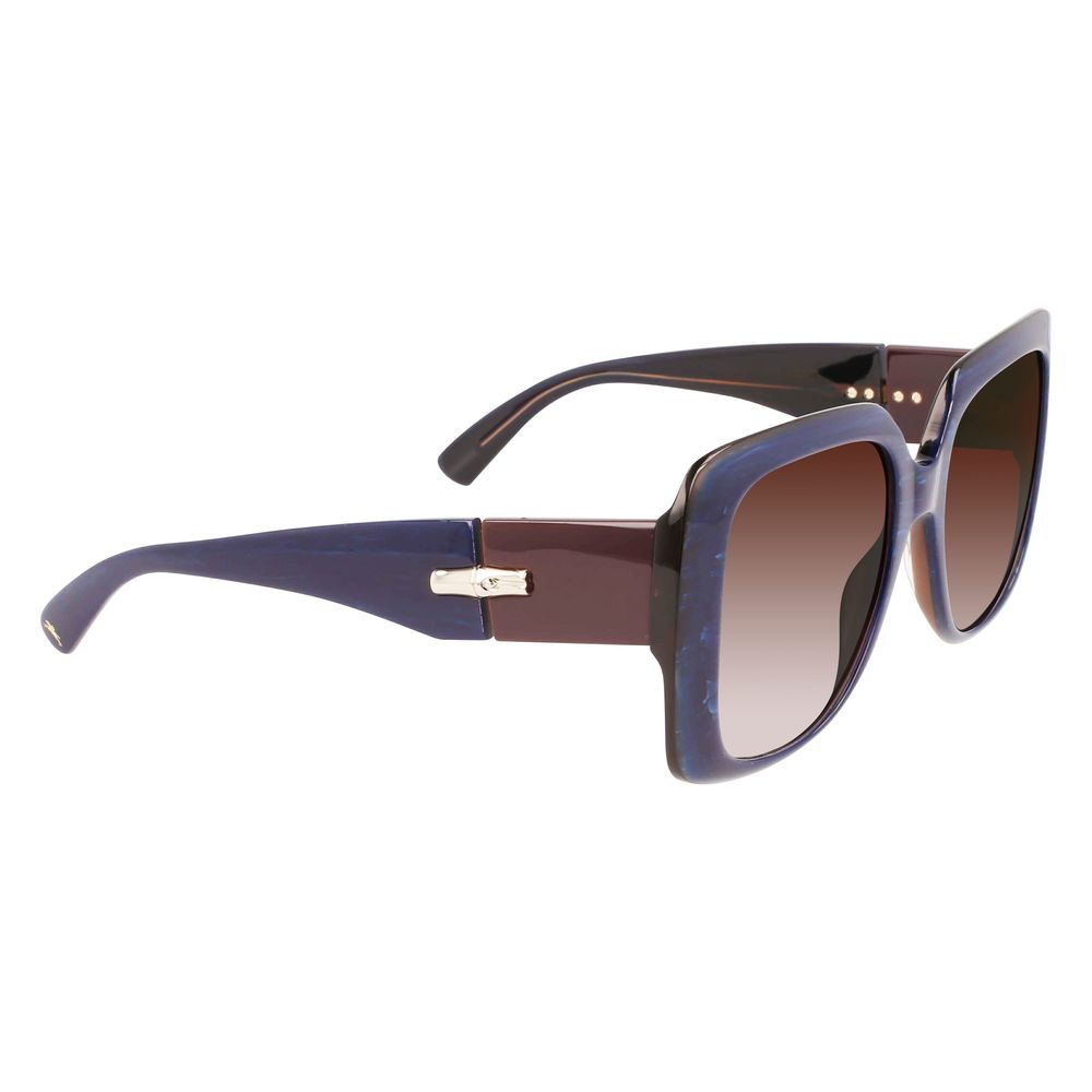 Longchamp Blaue Acetat-Sonnenbrille