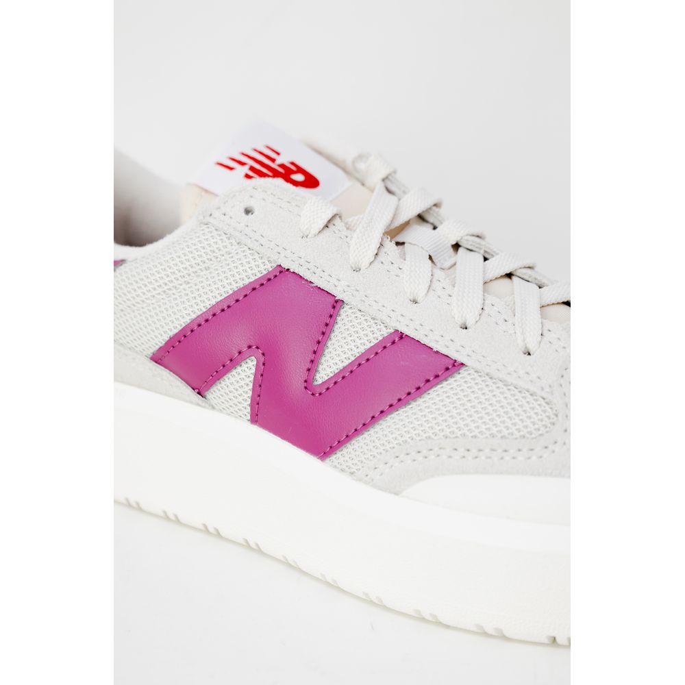 New Balance Rosa Leder Sneaker