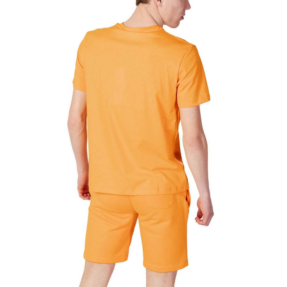 Suns Orangefarbenes T-Shirt aus Baumwolle