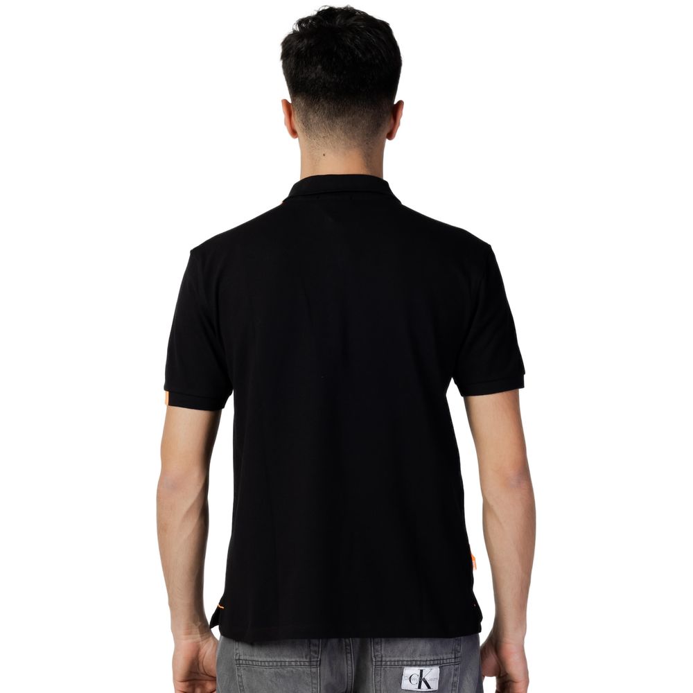 Suns Schwarzes Baumwoll-Poloshirt