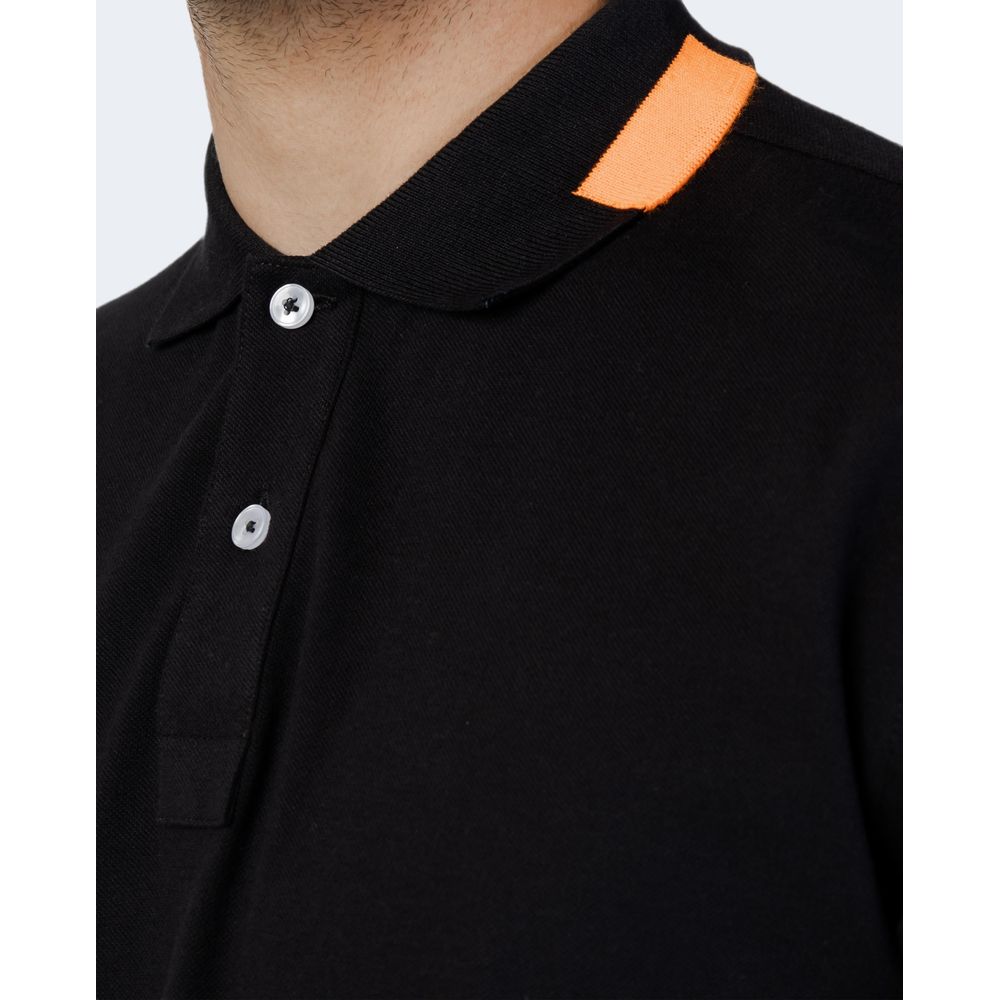 Suns Schwarzes Baumwoll-Poloshirt