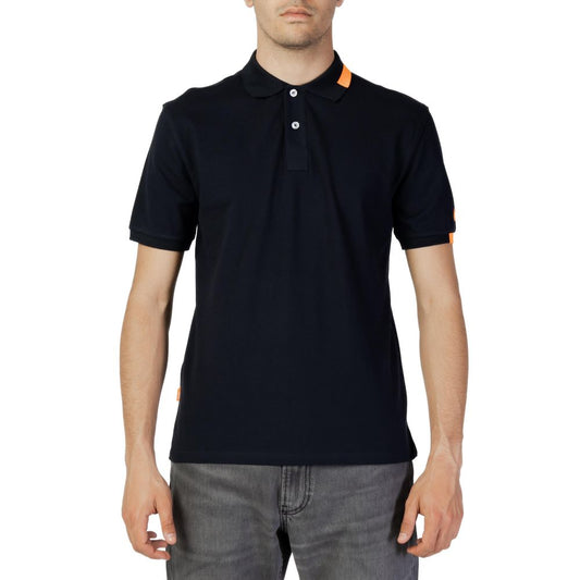 Suns Blaues Baumwoll-Poloshirt