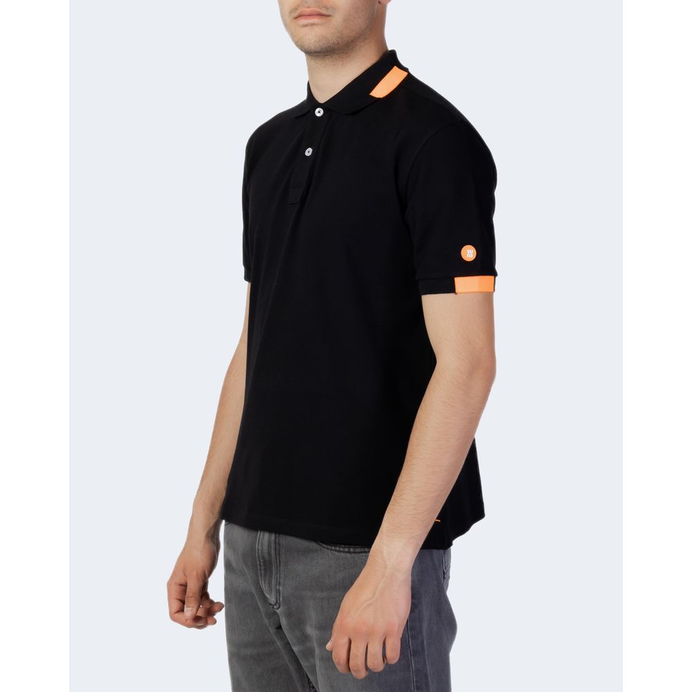 Suns Schwarzes Baumwoll-Poloshirt