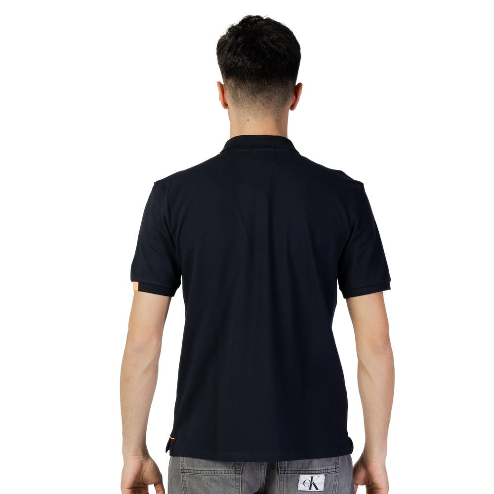 Suns Blaues Baumwoll-Poloshirt