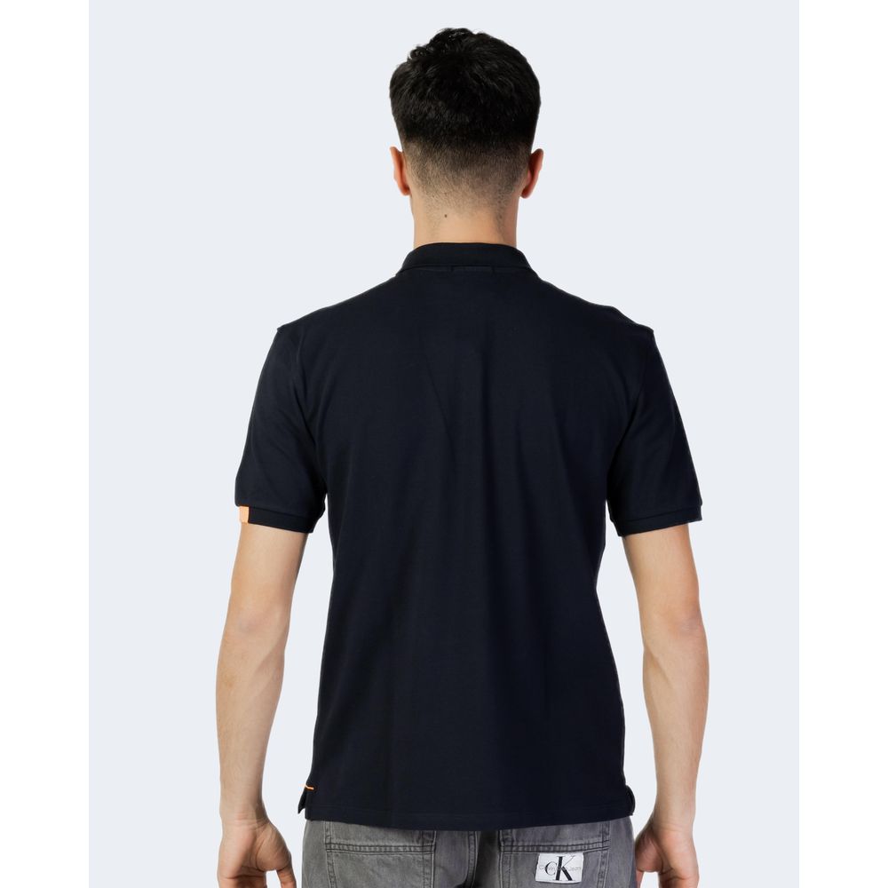 Suns Blaues Baumwoll-Poloshirt