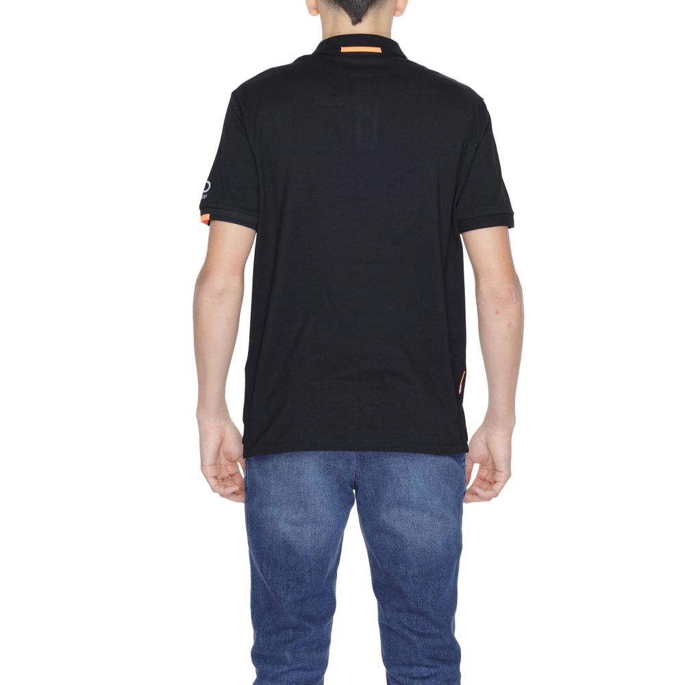 Suns Schwarzes Baumwoll-Poloshirt