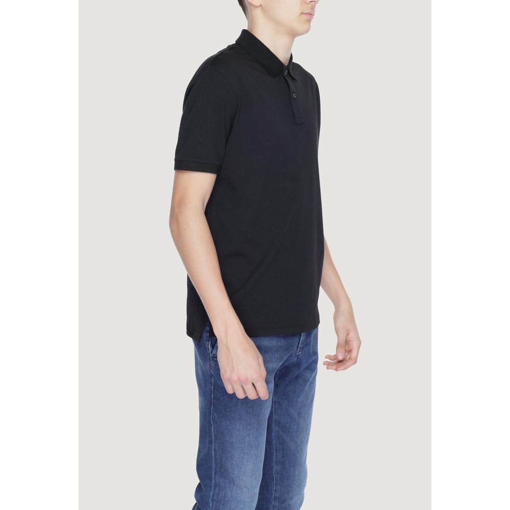 Suns Schwarzes Baumwoll-Poloshirt