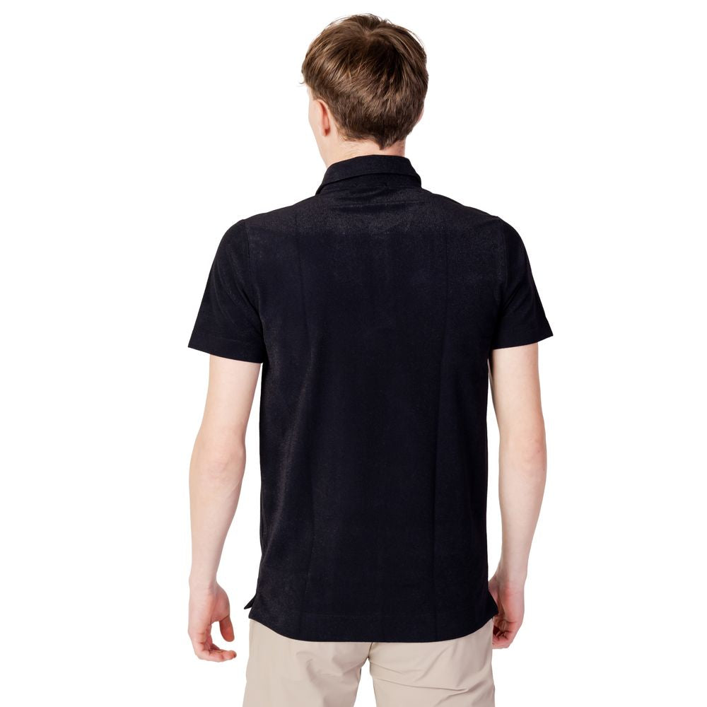 Suns Schwarzes Polyester-Poloshirt