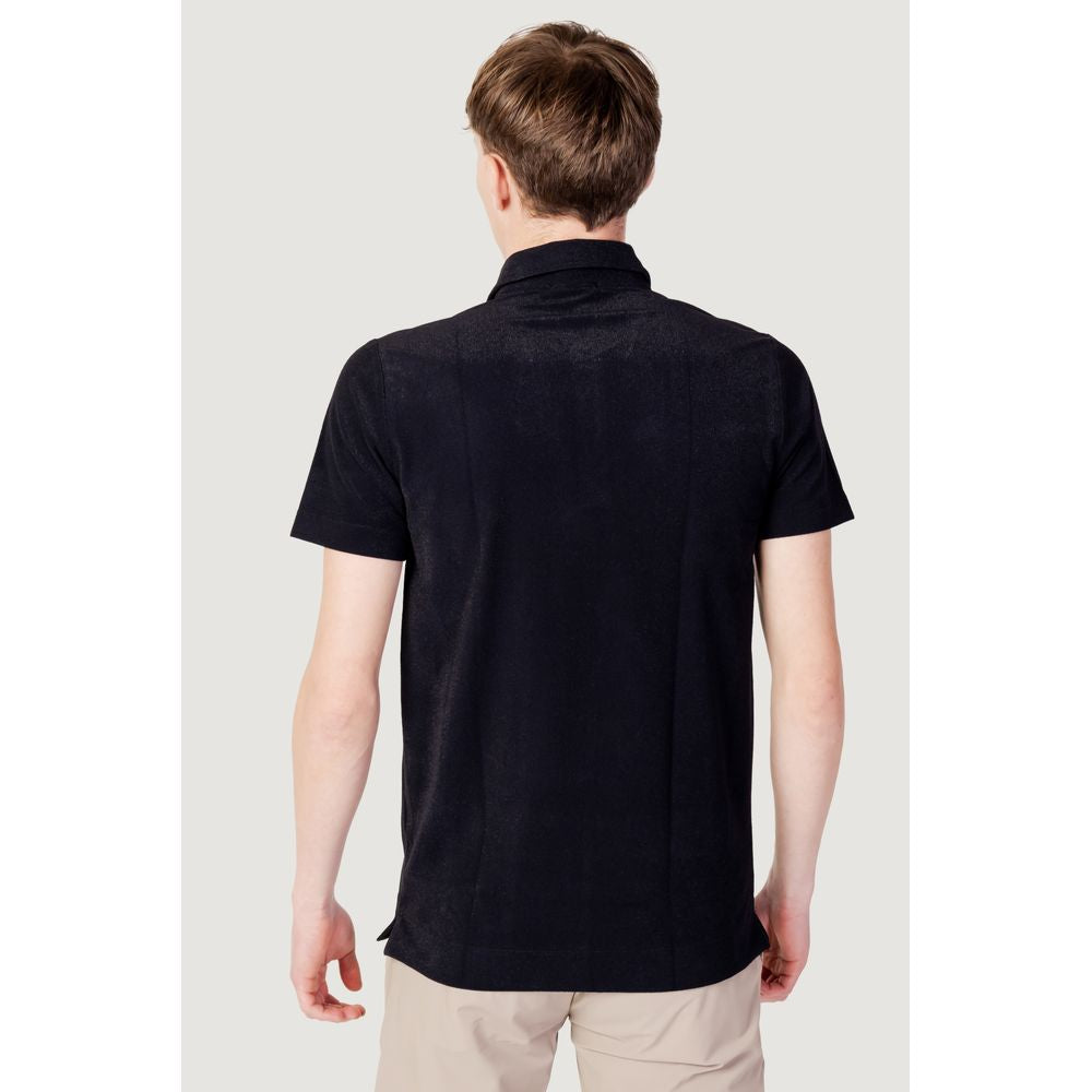 Suns Schwarzes Polyester-Poloshirt