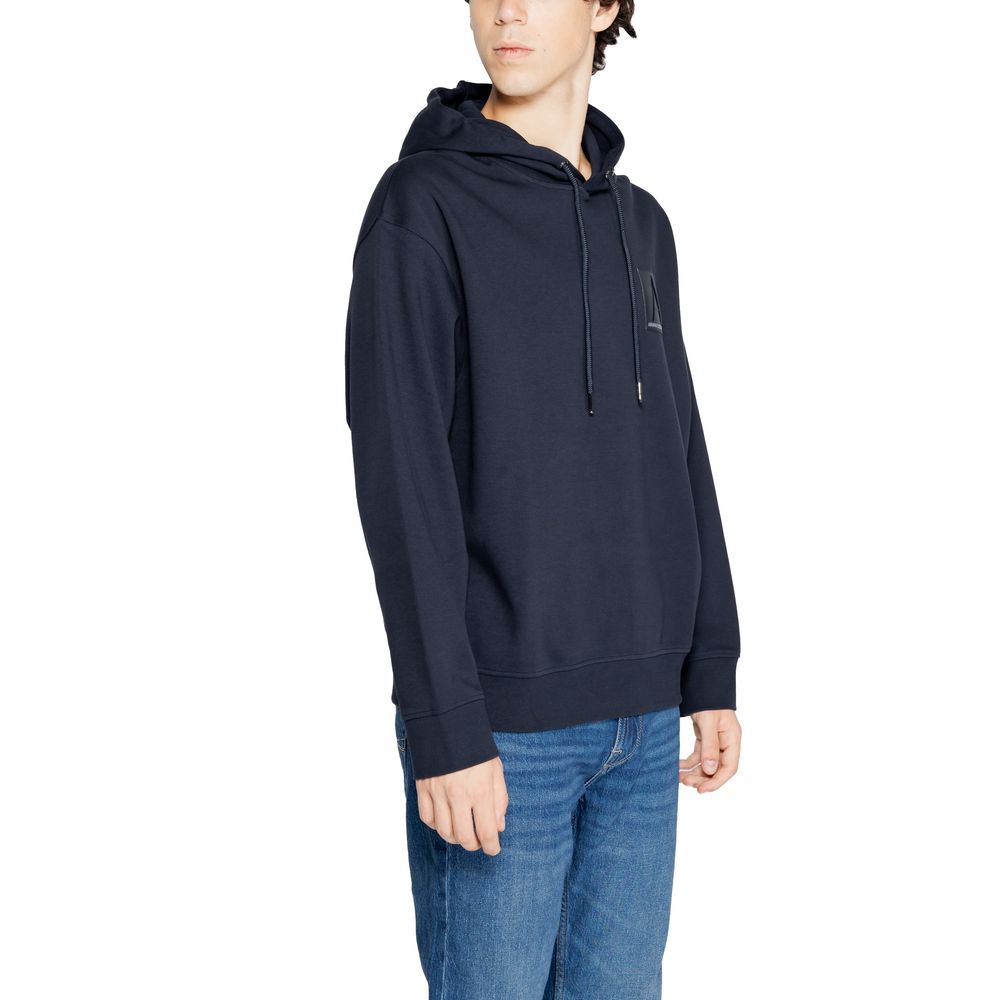 Armani Exchange Blauer Baumwollpullover