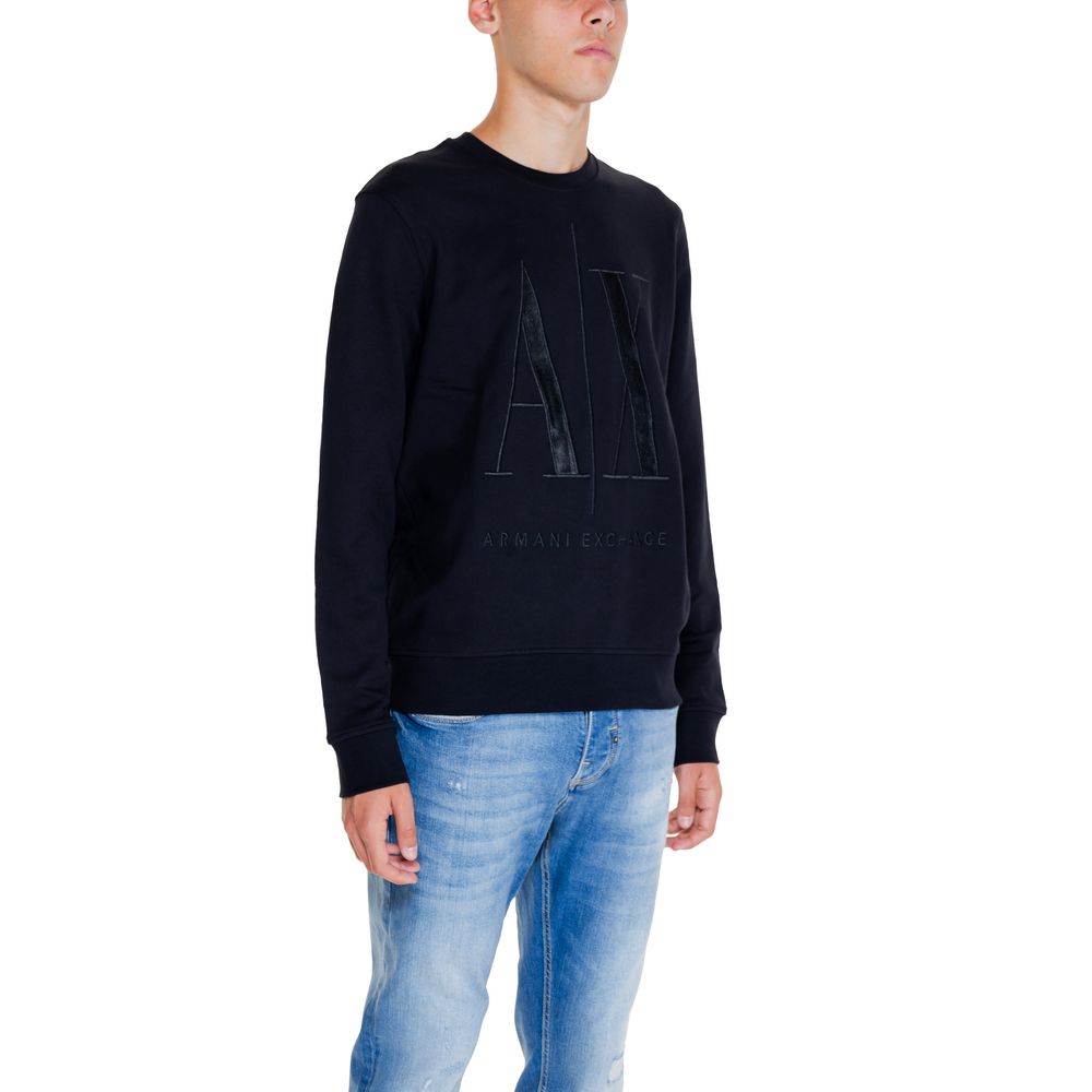 Armani Exchange Schwarzer Baumwollpullover