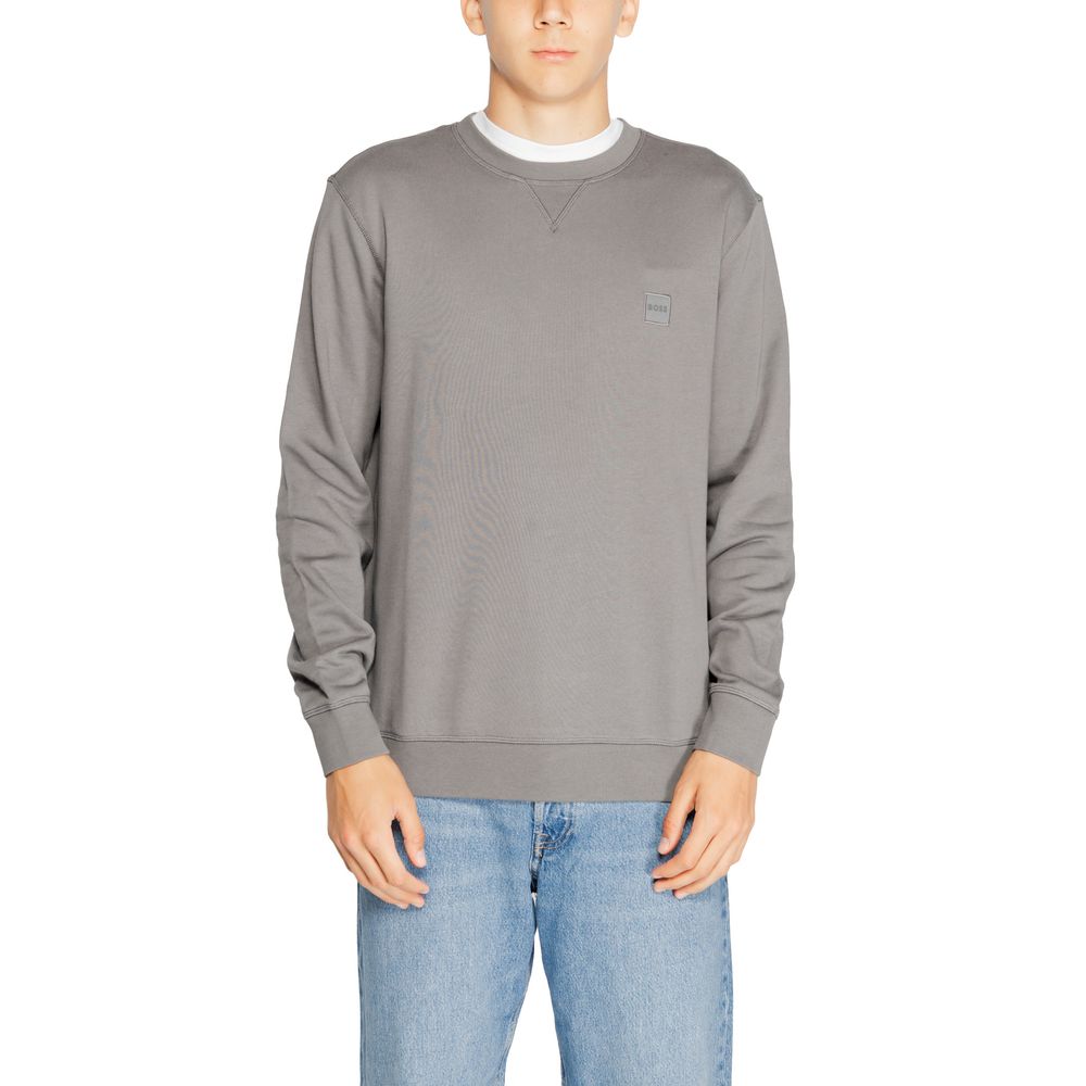 Hugo Boss Grauer Baumwollpullover