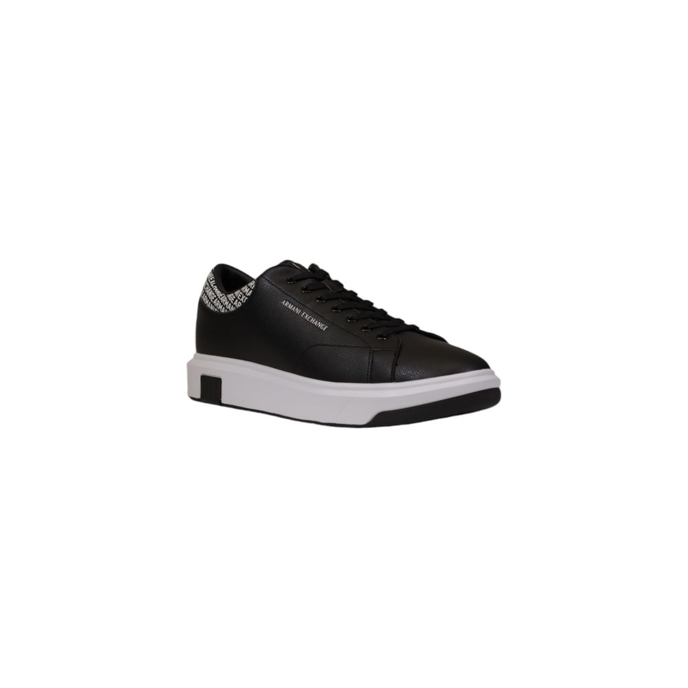 Armani Exchange Schwarzer Leder-Sneaker