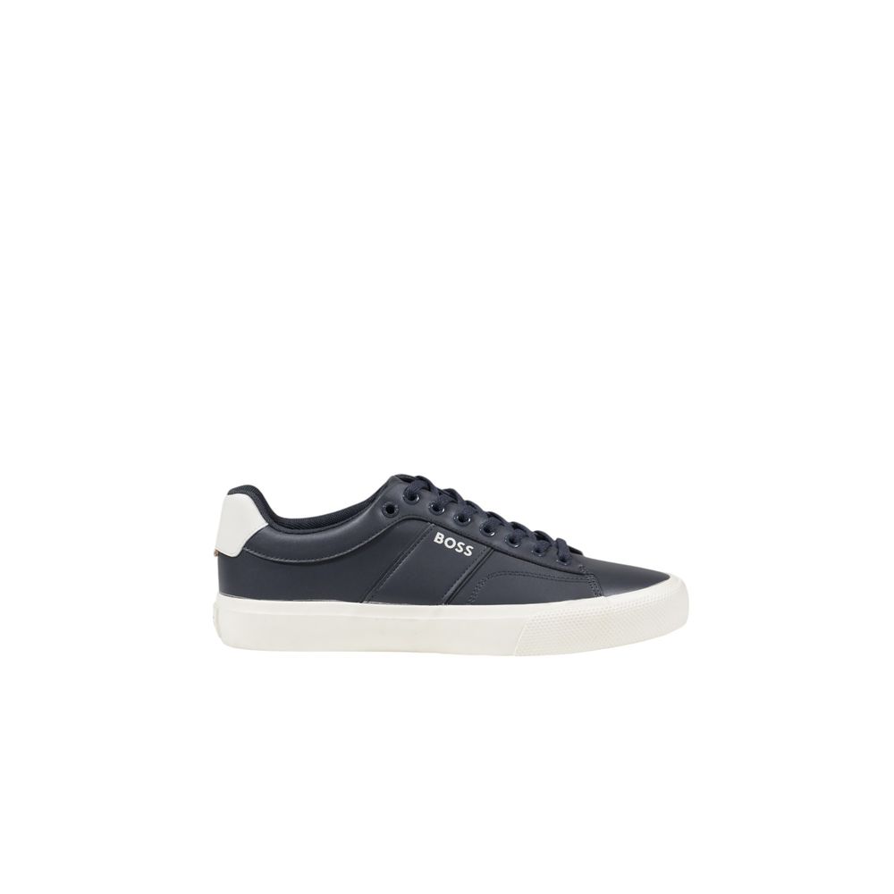 Hugo Boss Blaue Leder Sneaker