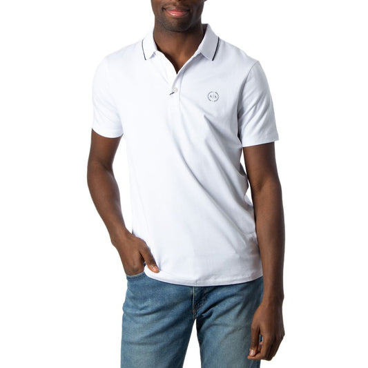 Armani Exchange Weißes Baumwoll-Poloshirt