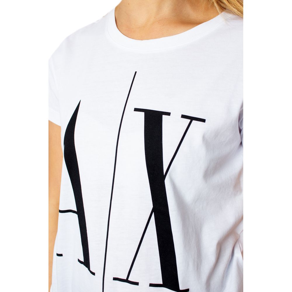 Armani Exchange Weiße Baumwoll-Oberteile & T-Shirt