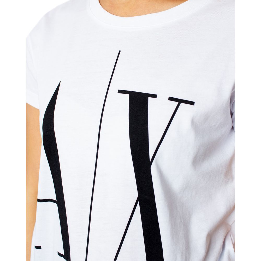 Armani Exchange Weiße Baumwoll-Oberteile & T-Shirt