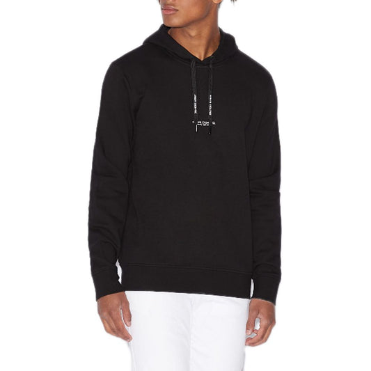 Armani Exchange Schwarzer Baumwollpullover