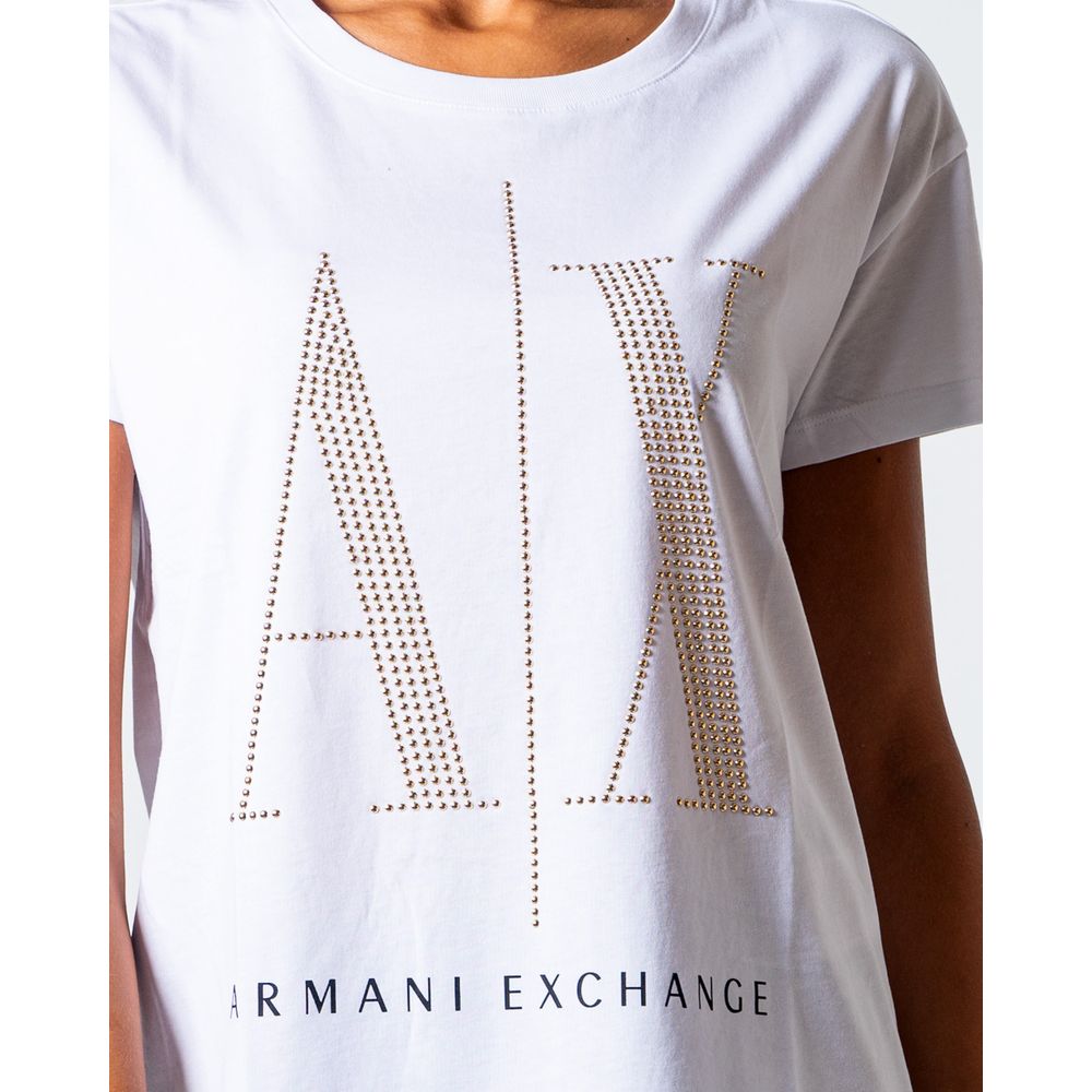 Armani Exchange Weiße Baumwoll-Oberteile & T-Shirt