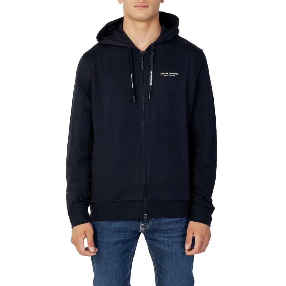 Armani Exchange Blauer Baumwollpullover