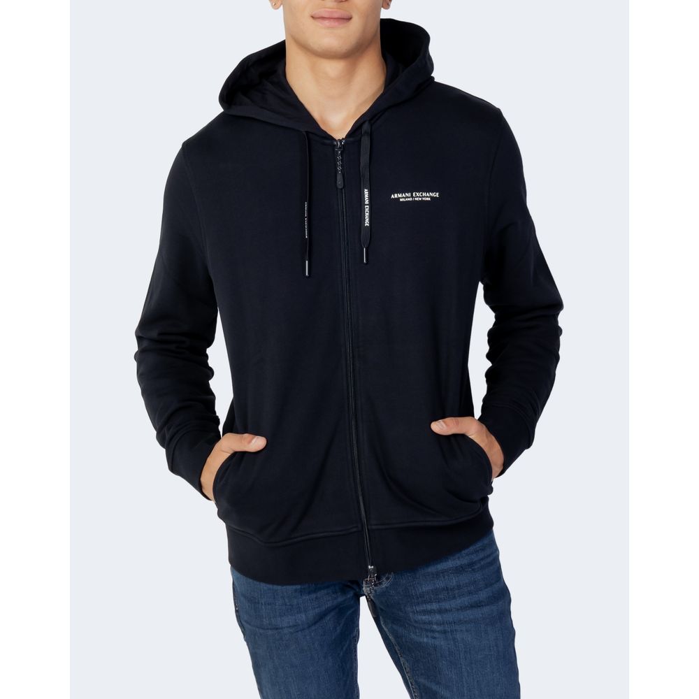 Armani Exchange Blauer Baumwollpullover