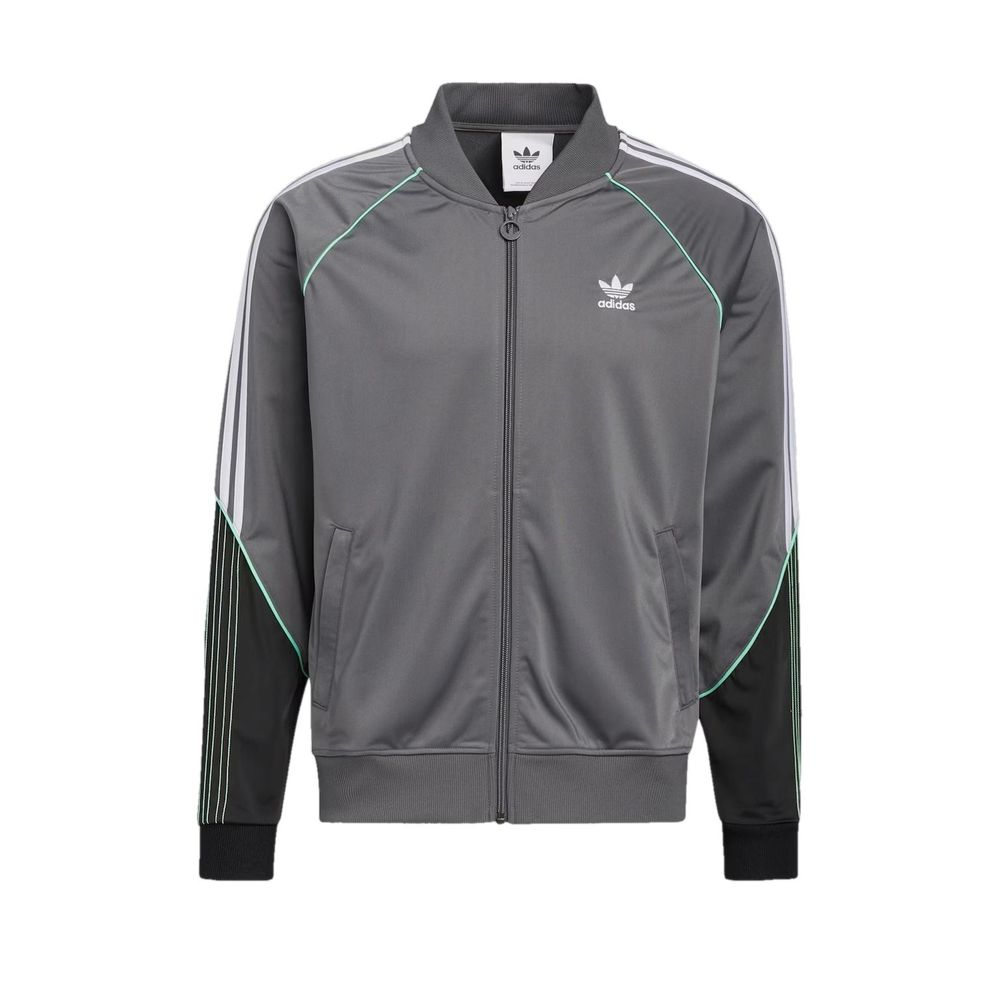 Adidas Grauer Pullover aus recyceltem Polyester