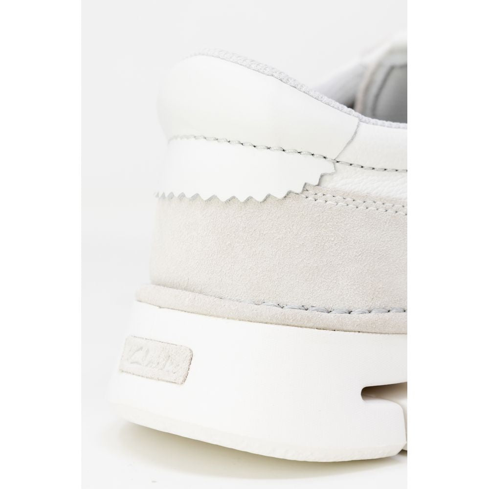 Clarks Weißes Leder Sneaker