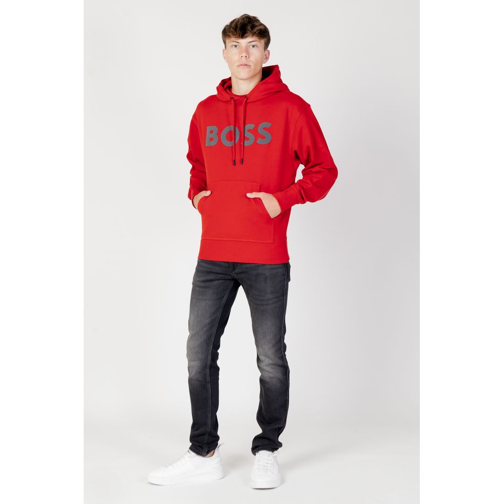 Hugo Boss Roter Baumwollpullover