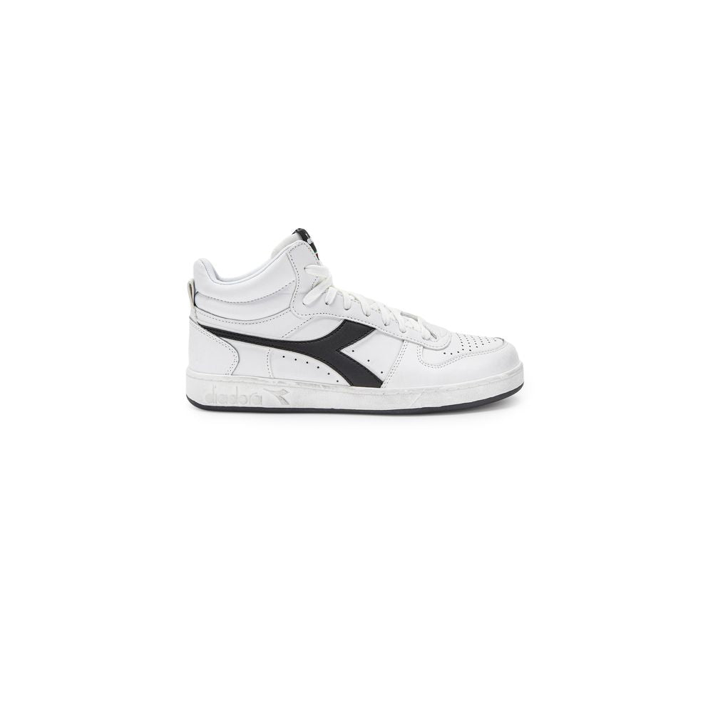 Diadora Schwarzer Leder-Sneaker