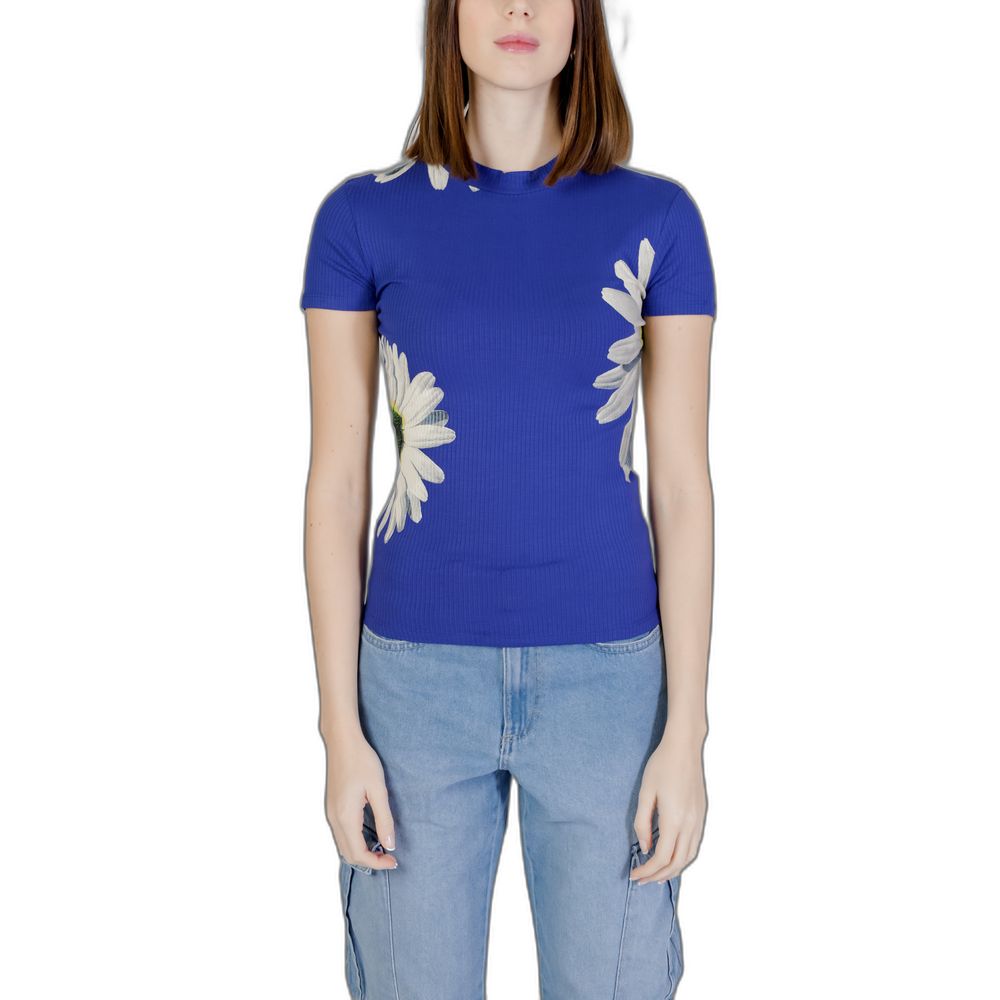 Desigual Blaue Viskose Tops & T-Shirt