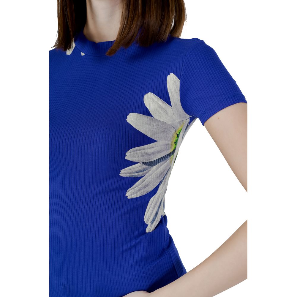 Desigual Blaue Viskose Tops & T-Shirt